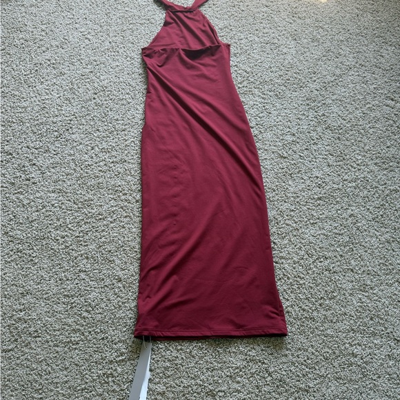 Missguided Burgundy Backless Dress - Picture 2 of 3